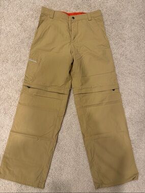 The North Face Boy’s Convertible Khaki Cargo Pants - Lightweight Utility Style